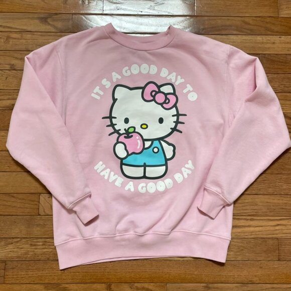 Hello Kitty Pink Sanrio Crewneck (Womens Medium) - Picture 1 of 2